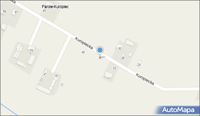 Parole, Kuropiecka, 35, mapa Parole