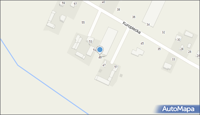Parole, Kuropiecka, 49, mapa Parole