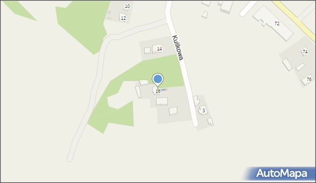 Pawłów, Kulikowa, 16, mapa Pawłów