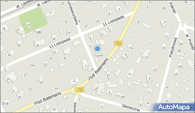 Piaseczno, Kurcewiczówny, 2, mapa Piaseczno