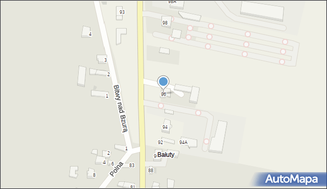 Piątek, Kutnowska, 96, mapa Piątek