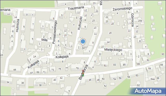 Piekary Śląskie, Kukuczki Jerzego, 2A, mapa Piekary Śląskie