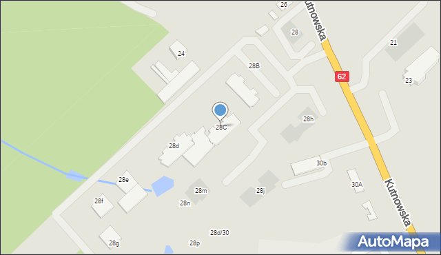 Płock, Kutnowska, 28C, mapa Płock