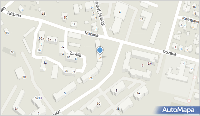 Pobiedziska, Kutrzeby Tadeusza, gen., 2, mapa Pobiedziska