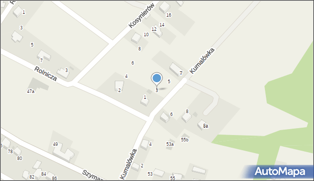 Pogorzyce, Kumalówka, 3, mapa Pogorzyce