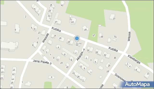 Połaniec, Kubika Bolesława, 22, mapa Połaniec