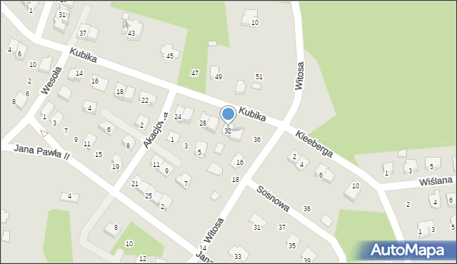 Połaniec, Kubika Bolesława, 32, mapa Połaniec