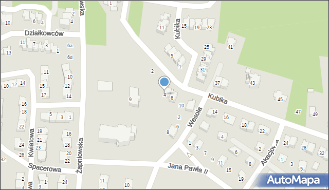 Połaniec, Kubika Bolesława, 4, mapa Połaniec