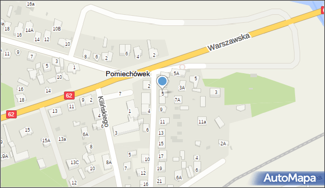 Pomiechówek, Kupiecka, 5, mapa Pomiechówek