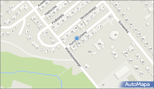 Poznań, Kurcewiczówny Heleny, 23, mapa Poznania