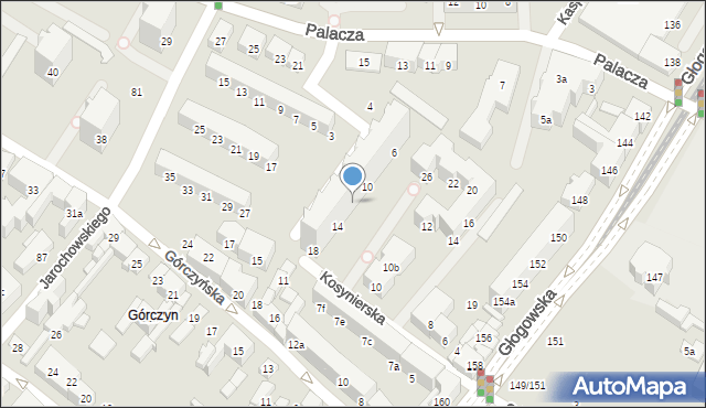 Poznań, Kuźnicza, 12, mapa Poznania