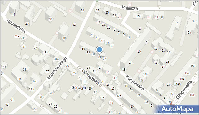 Poznań, Kuźnicza, 29, mapa Poznania