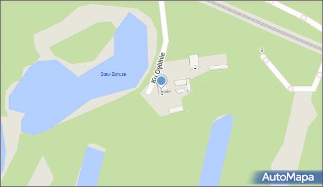 Poznań, Ku Dębinie, 2, mapa Poznania