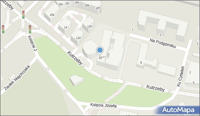 Poznań, Kutrzeby Tadeusza, gen., 10, mapa Poznania