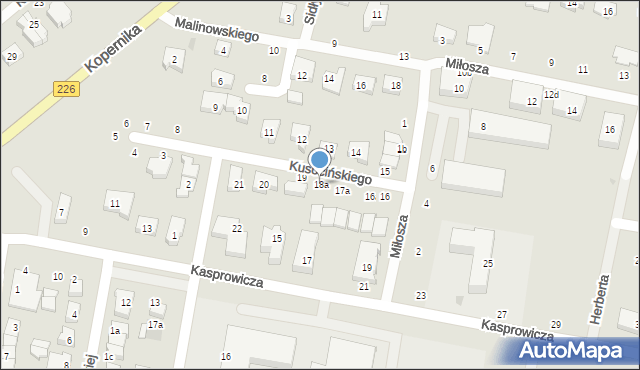 Pruszcz Gdański, Kusocińskiego Janusza, 18a, mapa Pruszcz Gdański