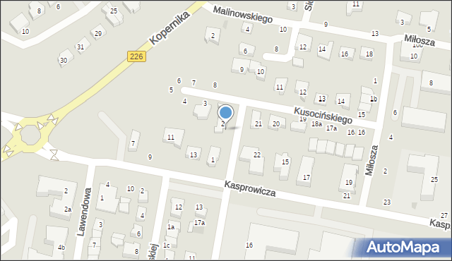 Pruszcz Gdański, Kusocińskiego Janusza, 2A, mapa Pruszcz Gdański