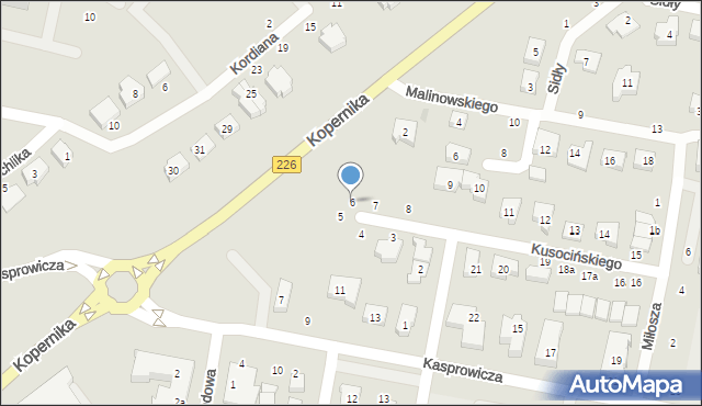 Pruszcz Gdański, Kusocińskiego Janusza, 6, mapa Pruszcz Gdański