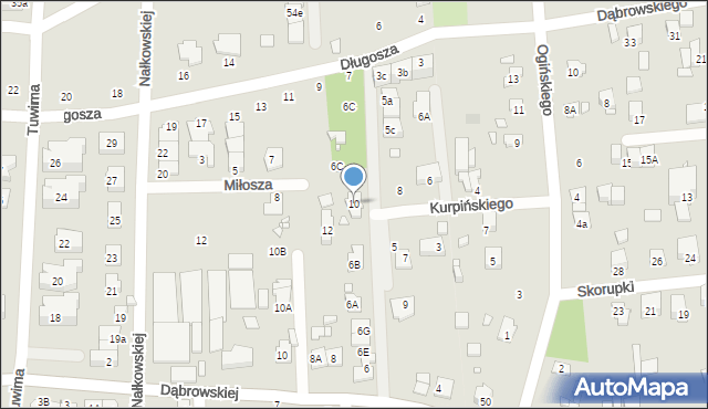 Pruszków, Kurpińskiego Karola, 10, mapa Pruszków