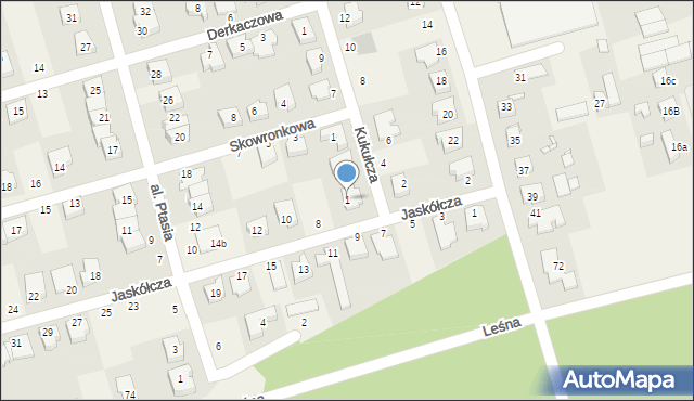 Przeźmierowo, Kukułcza, 1, mapa Przeźmierowo