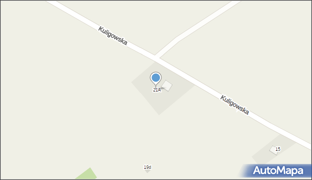 Pszczew, Kuligowska, 21A, mapa Pszczew