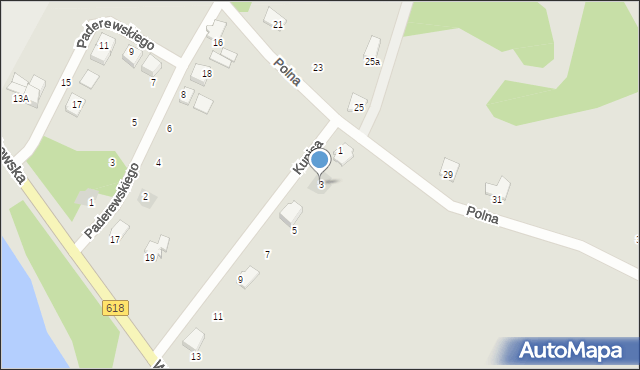 Pułtusk, Kupisa Szymona, 3, mapa Pułtusk