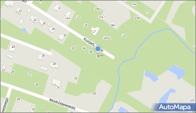 Radom, Kurpińskiego Karola, 38, mapa Radomia