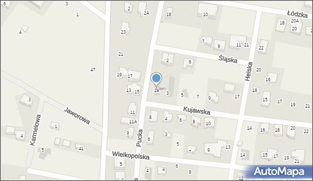 Rewa, Kujawska, 1a, mapa Rewa