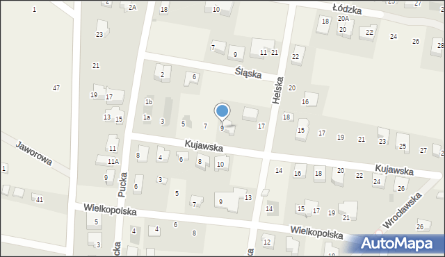 Rewa, Kujawska, 9, mapa Rewa