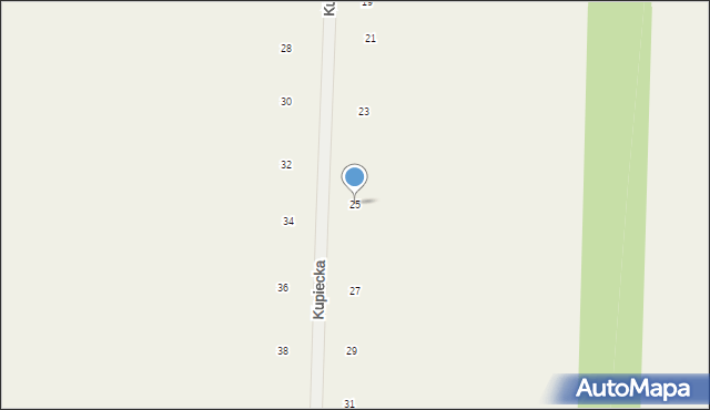 Różanka, Kupiecka, 25, mapa Różanka