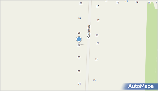 Różanka, Kupiecka, 28, mapa Różanka