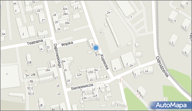 Ruda Śląska, Kupiecka, 3, mapa Rudy Śląskiej