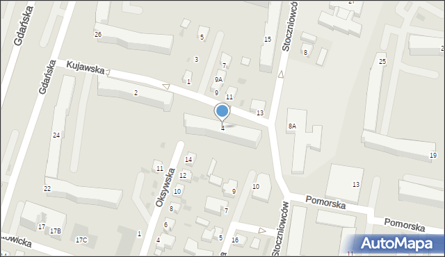 Rumia, Kujawska, 4, mapa Rumia
