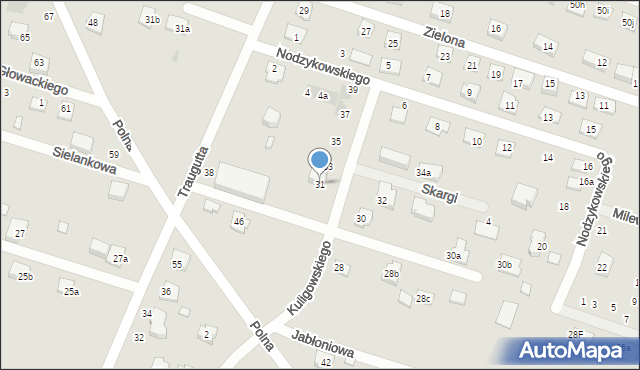 Serock, Kuligowskiego Franciszka, ks., 31, mapa Serock