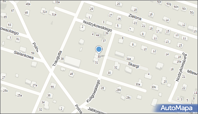 Serock, Kuligowskiego Franciszka, ks., 33, mapa Serock