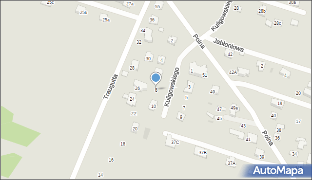 Serock, Kuligowskiego Franciszka, ks., 8, mapa Serock