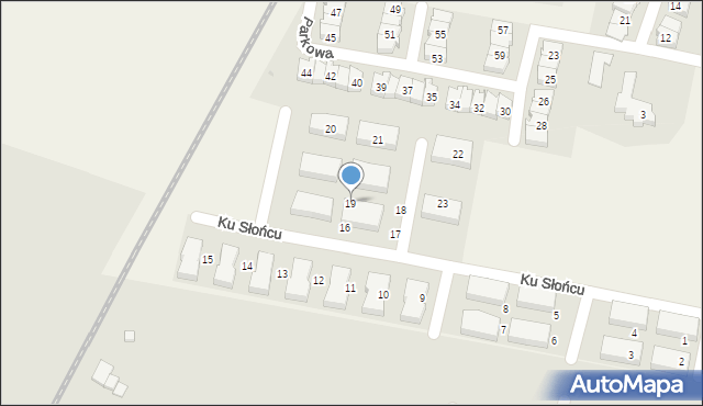 Siemianice, Ku Słońcu, 19, mapa Siemianice