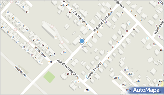 Skierniewice, Kubusia Puchatka, 4, mapa Skierniewic