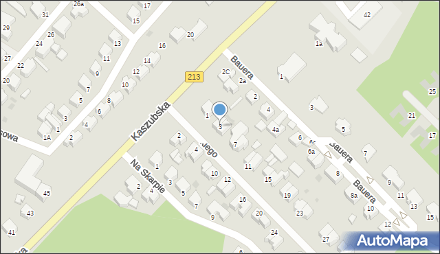 Słupsk, Kusocińskiego Janusza, 3, mapa Słupska