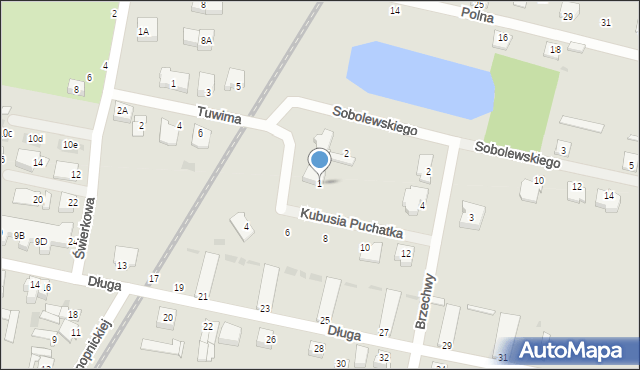 Sochaczew, Kubusia Puchatka, 1, mapa Sochaczew