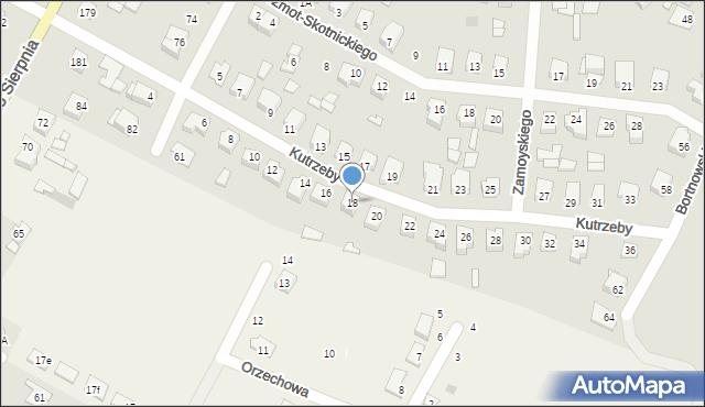 Sochaczew, Kutrzeby Tadeusza, gen., 18, mapa Sochaczew