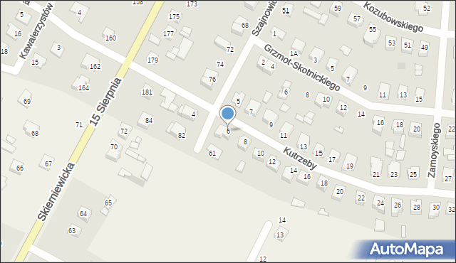 Sochaczew, Kutrzeby Tadeusza, gen., 6, mapa Sochaczew