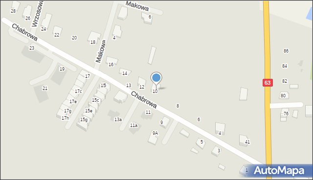 Sokołów Podlaski, Kupientyńska, 43, mapa Sokołów Podlaski