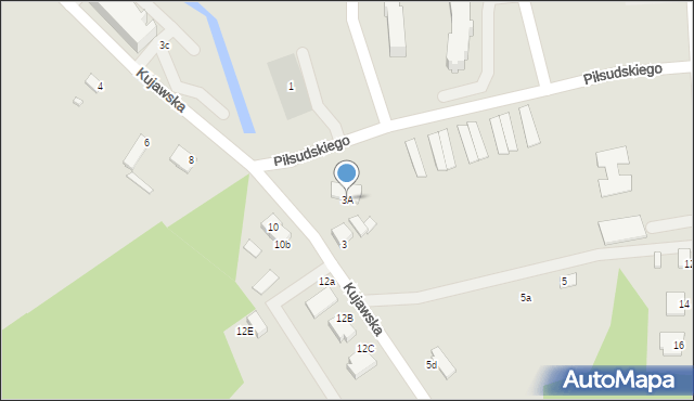 Solec Kujawski, Kujawska, 3A, mapa Solec Kujawski
