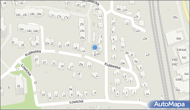 Sopot, Kujawska, 12, mapa Sopotu