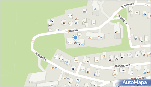 Sopot, Kujawska, 41b, mapa Sopotu