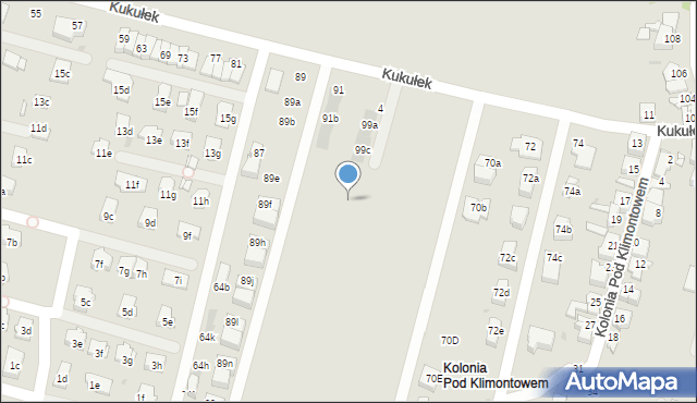 Sosnowiec, Kukułek, 101b, mapa Sosnowca
