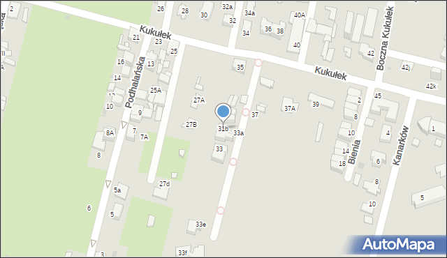 Sosnowiec, Kukułek, 31b, mapa Sosnowca