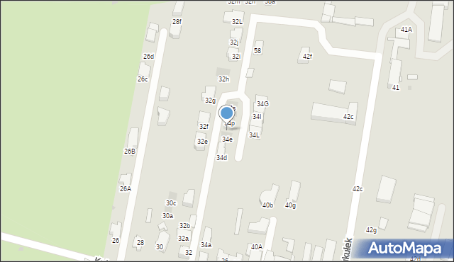 Sosnowiec, Kukułek, 34f, mapa Sosnowca