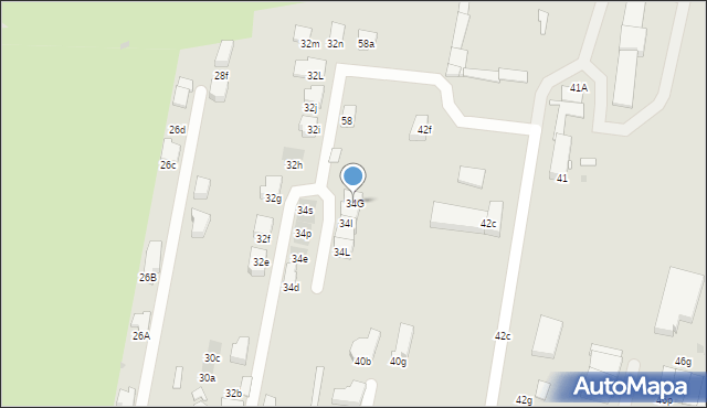 Sosnowiec, Kukułek, 34G, mapa Sosnowca