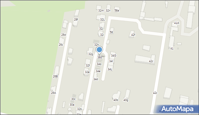 Sosnowiec, Kukułek, 34s, mapa Sosnowca
